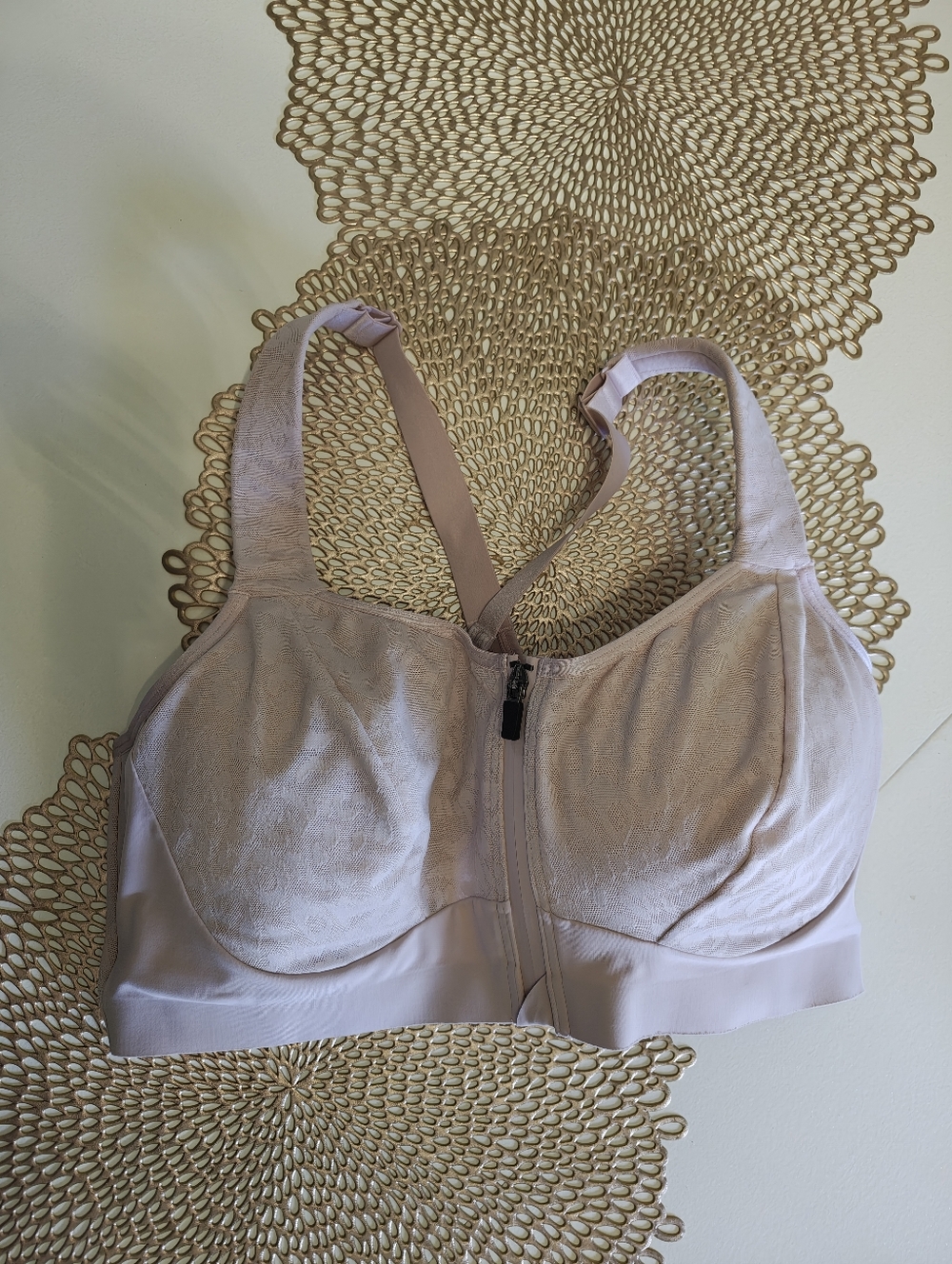Victoria's Secret VSX Knockout Front Close Sports Bra 38DDD High Impact Pink